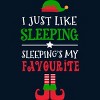 Men's Design By Humans I Just Like Sleeping Funny Christmas Elf By Jeje1982 Tank Top - 2 of 3