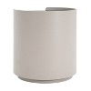 Wooakway Traditional End Table Cylinder Side Table with Double Storage Drawer Accent Bedside for Living Room Bedroom - 4 of 4