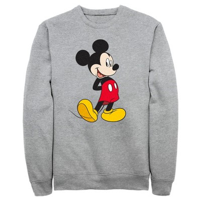 Men s Mickey Friends Smiling Mickey Mouse Portrait Sweatshirt