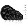 Kumasinova 2" Dia Cast Iron Olympic Weight Plates for Strength Training and Weight Lifting, Olympic Barbell Plates with Multiple Sizes - 3 of 4