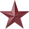 The Lakeside Collection Star Metal Wall Decor Dimensional Red - 4 of 4