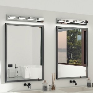 Modern Chrome LED Vanity Light 5-Light Wall Sconce Sleek Minimalist Design - 1 of 4