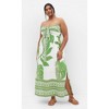 Women's Plus Size Peta Border Maxi Dress - white | CITY CHIC - 2 of 4