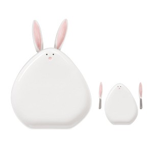 Transpac Ceramic Easter Bunny Platter w/Spreaders Set of 3 Home Decorations Easter - 1 of 1