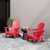WestinTrends Malibu HDPE Outdoor Folding Poly Adirondack Chair (Set of 2) - 2 of 4