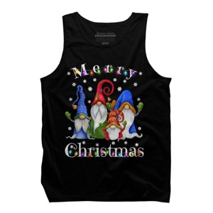 Men's Design By Humans Gnome Christmas Pajamas By NekoShop Tank Top - 1 of 4