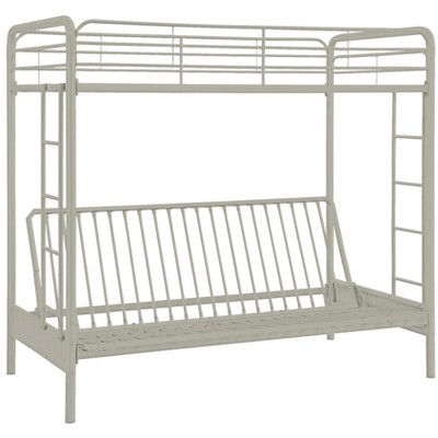 DHP Twin Over Futon Metal Bunk Bed