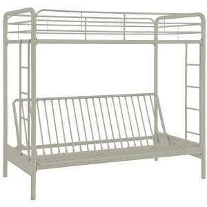 DHP Twin Over Futon Metal Bunk Bed - 1 of 4