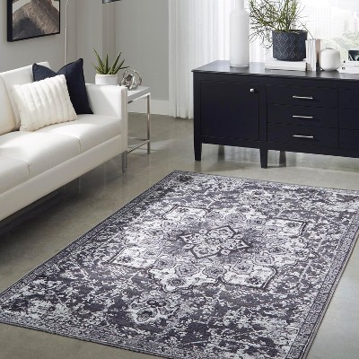 Unique Loom Renaissance Roma Border Washable Indoor Flatweave Woven Area Rug