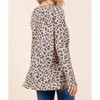 Women's Leopard Loose Fit Tunic Top - Cream N Sugar - 2 of 2