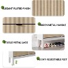 Fluted Shoe Storage Cabinet with 4 Flip Drawers, Narrow Wooden Shoe Organizer with Metal Legs, Modern Farmhouse Hidden Shoe Rack for Entryway - 4 of 4