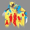 Women's Marvel: Deadpool & Wolverine Snikt Variants Racerback Tank Top - image 2 of 4