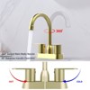 PAGED Bathroom Faucet 2 Handles Bathroom Sink Faucet with Deck Mounted, 3 Hole Faucet for Bathroom - 4 of 4