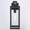 Vaxcel Kinzie 1 - Light Wall Light in  Textured Black - 4 of 4