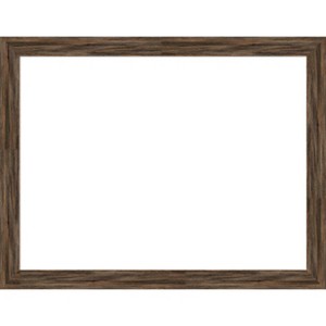 Amanti Art Regis Barnwood Mocha Narrow Framed Dry Erase Magnetic Board - 1 of 4