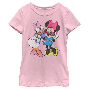 Girl's Disney Minnie and Daisy T-Shirt - 1 of 4
