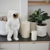 Sagebrook Home 11" Ceramic Astronaut Sculpture Contemporary Modern Metallic Statuette Table Decor - 3 of 4