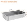 6-Pack Stainless Steel Baking Trays –  Heavy Duty Cookie Pans , Non-Stick Oven Trays for Baking, Cooking & Serving - 3 of 4