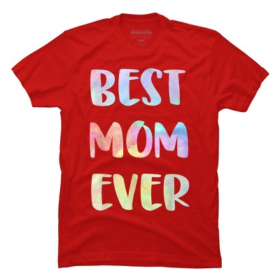 Men's Design By Humans Best Mom Ever Rainbow Bubble Text By MiuMiuShop T-Shirt