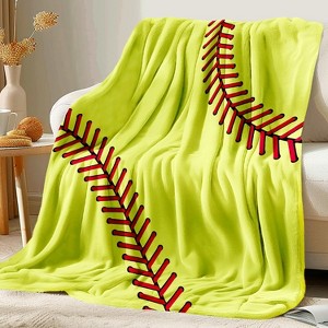 LOVEVOOK Soccer Blanket, Soccer Gifts for Boys Girls 6-8-12, Unique Soccer Stuff Gifts for Soccer Lover, Soft Fleece Throw Blankets for Kids - 1 of 4