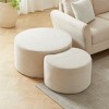 Sapphtopaz Modern Nesting Coffee Table Set of 2 with Storage, Modern Foam Living Room Tables, End Table Center Table for Living Room - 3 of 4