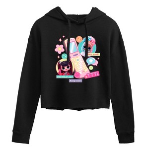 Women's - LOL Surprise! - Cell Phone Chat Girls Cropped Graphic Hoodie - 1 of 3