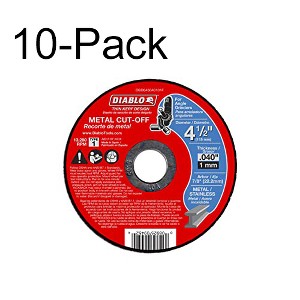 Diablo Genuine 4-1/2 in. Metal Cut Off Disc - Thin Kerf (10-Pack) DBD045040101F-10PK - 1 of 3
