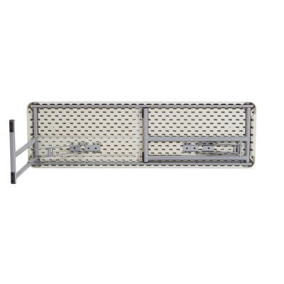Gray 60" Lightweight Folding Seminar Table with Steel Frame