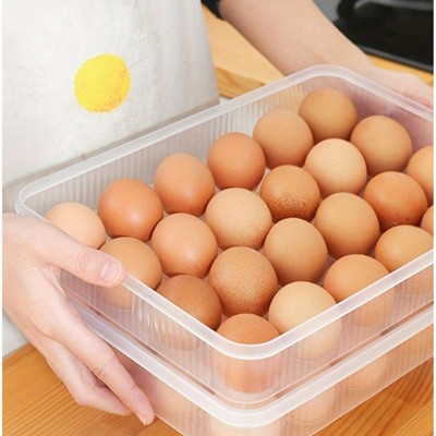 LunaLulinlk Stackable, Fresh Egg Container for 48 Eggs Kitchenware