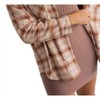 Women's Lexi Plaid Pocketed Shacket - falcon park - 3 of 3