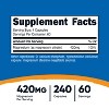 Nutricost Magnesium Citrate 420mg, 240 Veggie Capsules - 60 Servings, Gluten Free, Non-GMO, Vegetarian Friendly - 2 of 4