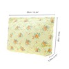 Unique Bargains Floral Quilted Clutch Makeup Bag Yellow Orange 1 Pc - 2 of 3