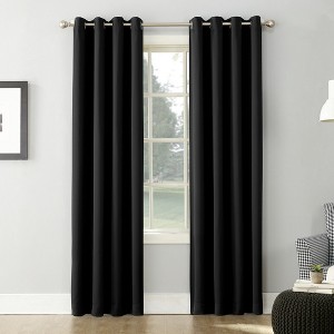 Sun Zero Blackout Kenneth Energy Saving Grommet Curtain Panel - 1 of 4