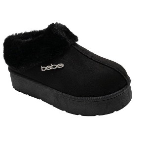 bebe Women’s Boots - Platform Boots with Faux Fur Trim, Cozy Slip-On Women’s Shoes - 1 of 4