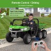 24V 2-Seater Ride On Dump Truck for Kids, 4WD 6-Wheel Electric Car with Parent Remote Control, Bluetooth Music & Dump Bed - 3 of 4