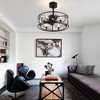 Airsurfer 20" Caged Crystal Ceiling Fan With Remote Control and Light Kit Included - 4 of 4