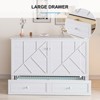 Mjkone Modern Queen Size Murphy Bed with USB ports & Foldable Mattress - 3 of 4