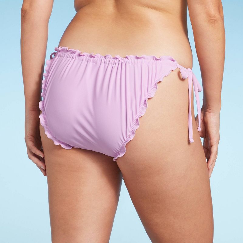 Women's Ruffle Side-Tie Adjustable Coverage Bikini Bottom - Wild Fable™, 6 of 9
