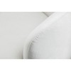 25.6'' Velvet Fabric Swivel Barrel Armchair with Ergonomic Backrest and Powder Coating Metal Ring - 3 of 4