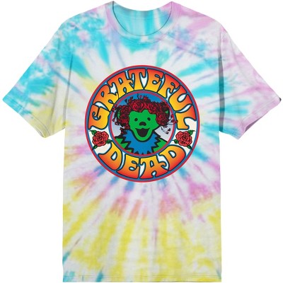 Mens Grateful Dead Rock Shirt - Grateful Dead Dancing Skeleton Vintage Tie  Dye Rock Tee 