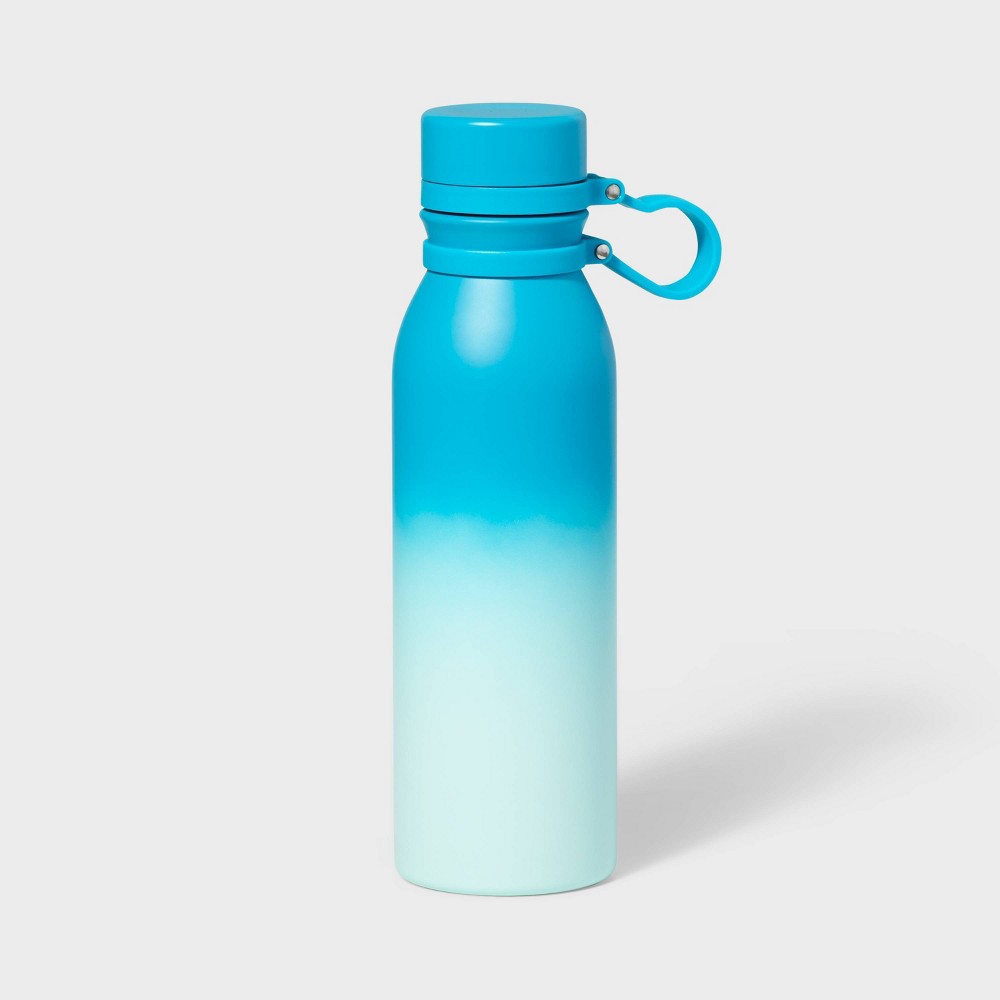 Photos - Glass 20oz Stainless Steel Water Bottle Blue Ombre - Sun Squad™