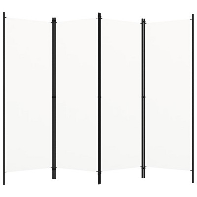 vidaXL 4-Panel Room Divider White 78.7"x70.9"