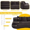MOONMISS Durable Comfort Lounger High Back Bean Bag Chair Couch, Accent Floor Soft Lounge Chair - 3 of 4