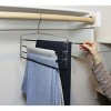 Racxily (4 pack) 4-Tier Pant & Skirt Hanger, Heavy Duty Metal, Space Saving - 3 of 4