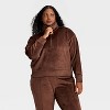 Women's Velour Ribbed 1/2 Zip Sweatshirt - All In Motion™ - 4 of 4