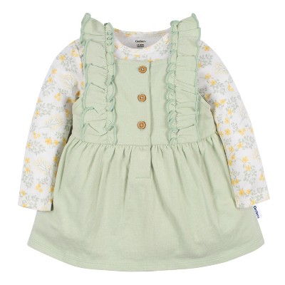 Gerber Baby and Toddler Girls' Jumper & Top Set, 2-Piece