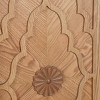 SEVOBAL Utility Storage Cabinets Carved Flower Door Large Storage Cabinet with Metal Handles, Brown, 62.99"*15.75"*32" - 4 of 4