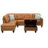 NicBex Couches for Living Room 98" Left Hand Facing Sofa Couches Modern Comfy Upholstered Sofa with Chaise and Storage Ottoma - 4 of 4