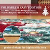GustoWave Holiday Decorative Washable Christmas Snow Print Area Rug, Low Pile for Bedroom - 3 of 4