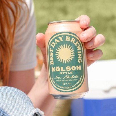 Best Day Kolsch Non-Alcoholic Beer - 6pk/12 fl oz Cans